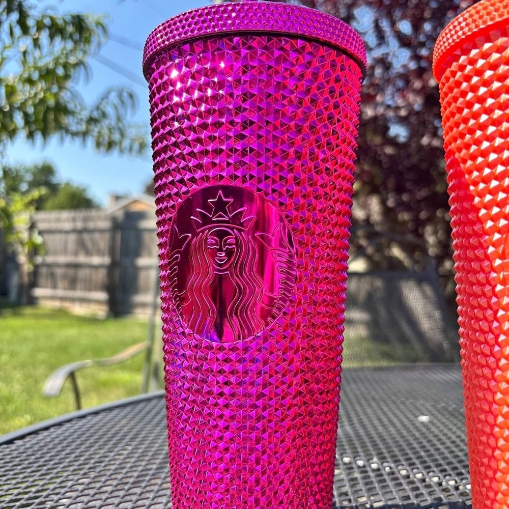 Starbucks Fuchsia Studded Tumbler